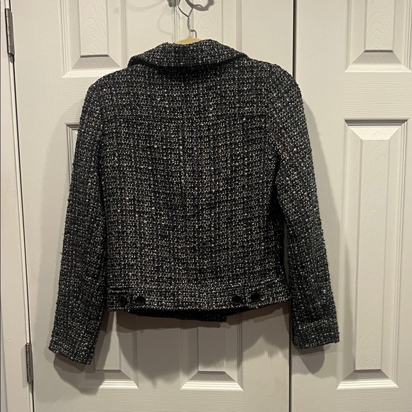 GAP Women's Charcoal Tweed Pea Coat - Picture 8 of 12